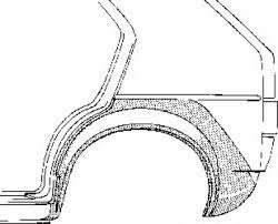 Reparatiedeel wielrand achter links 4 deurs